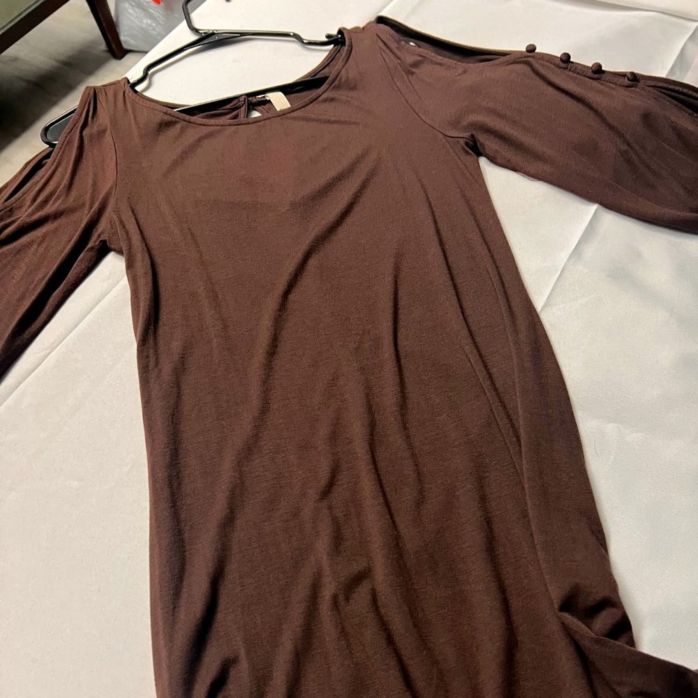 S Twelve "Brown" Mini Dress